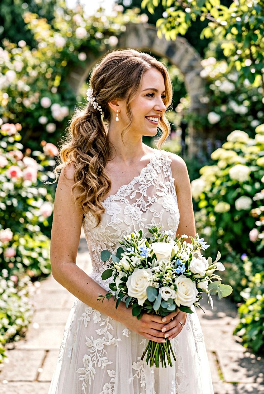 Side Ponytail Bridal Hair With Side Part - 20 bridal ponytail with side part - 20 bridal ponytail with side part