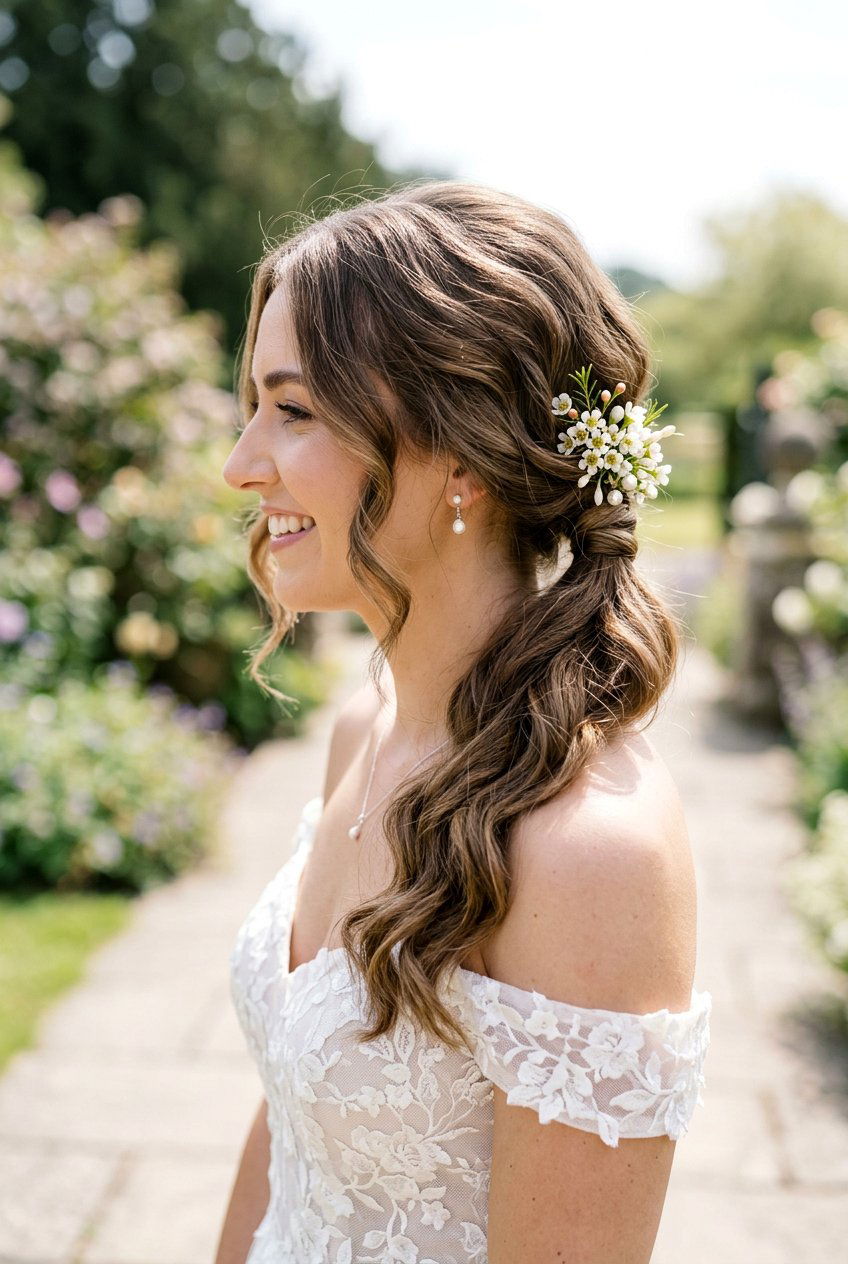 Side Ponytail For Medium Length Bridal Hair - 20 elegant bridal side ponytail - 20 elegant bridal side ponytail