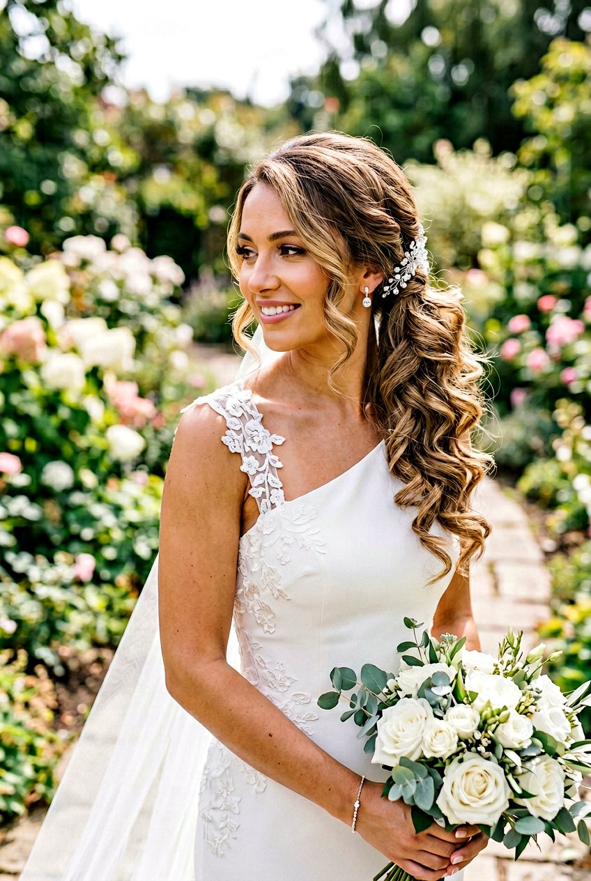 Side Ponytail For One Shoulder Wedding Dress - 20 elegant bridal side ponytail - 20 elegant bridal side ponytail