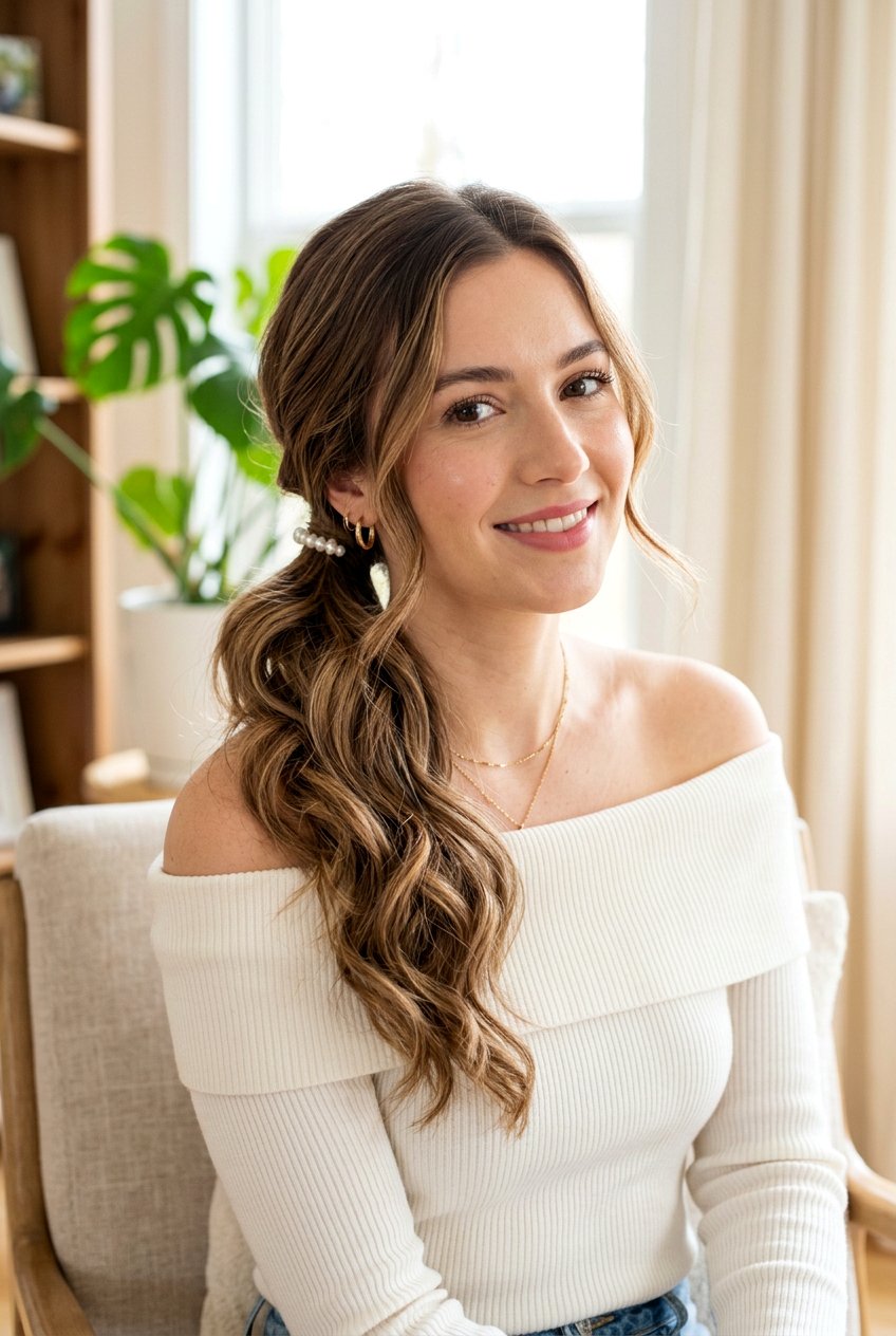 Side Ponytail For Wavy Frizz - 20 frizz free ponytail hairstyles - 20 frizz free ponytail hairstyles