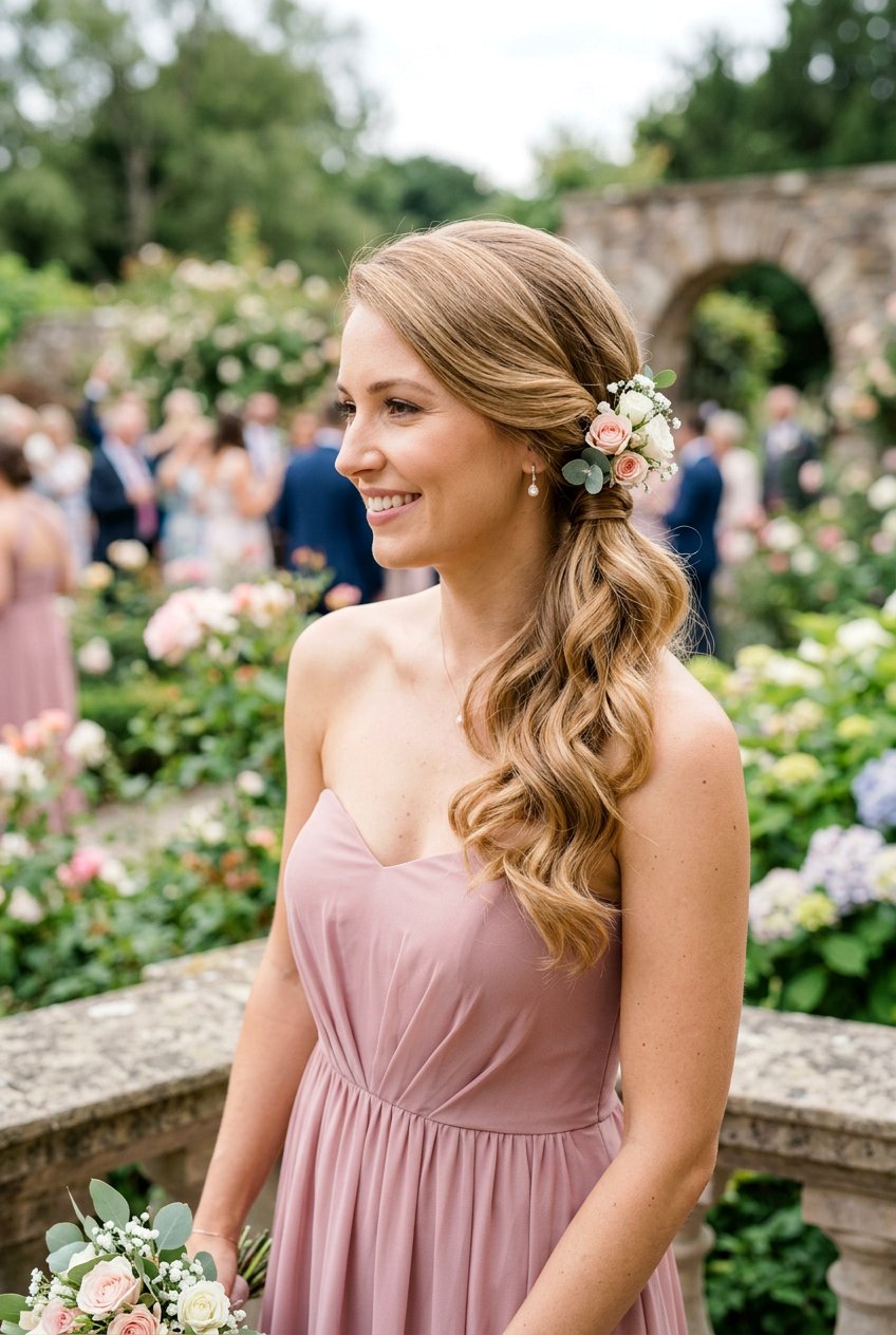 Side Ponytail With Soft Waves - 20 bridesmaid ponytail with waves - 20 bridesmaid ponytail with waves