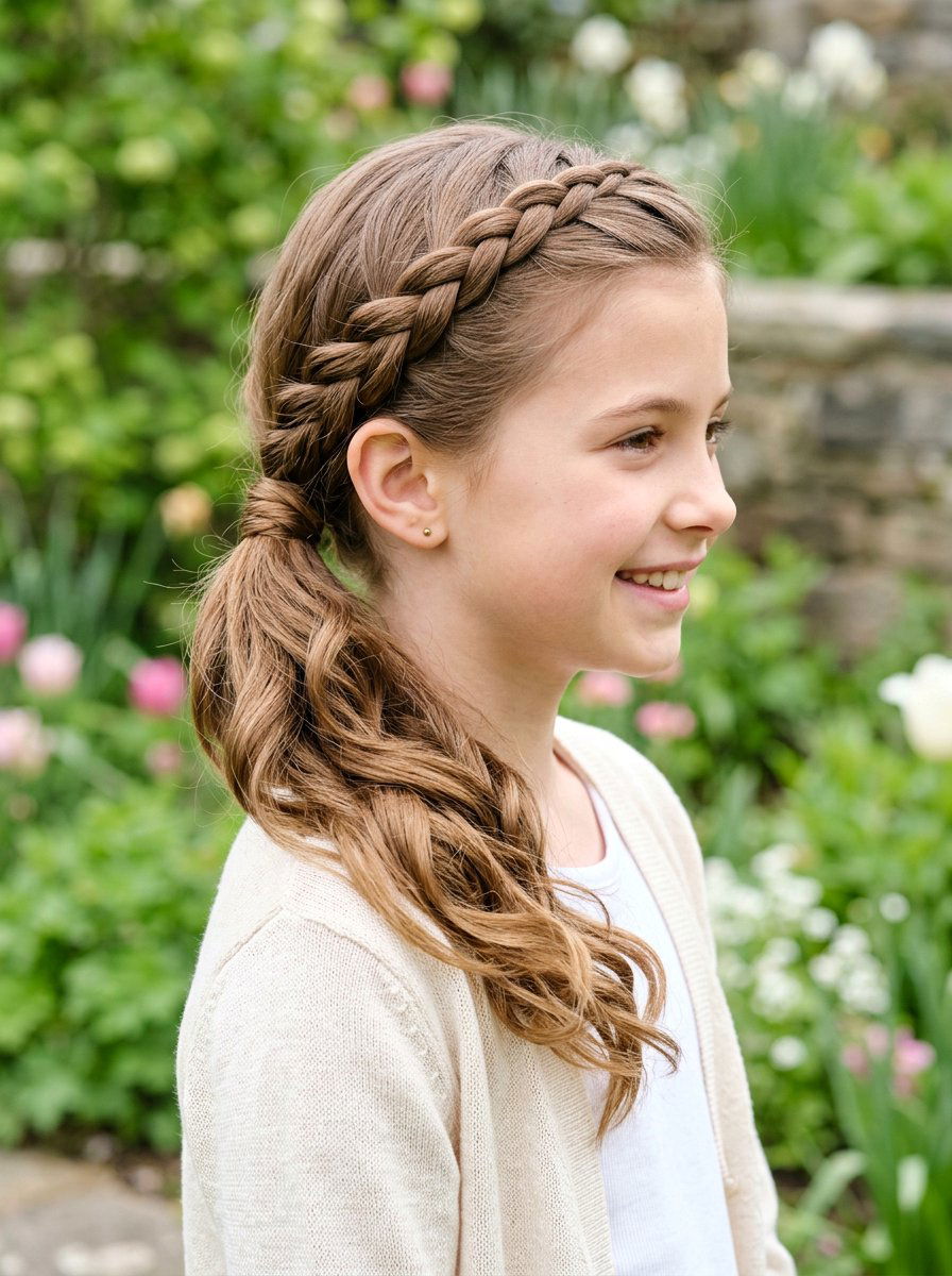 Side Rope Braid Ponytail - 20 school rope braid ponytail - 20 school rope braid ponytail