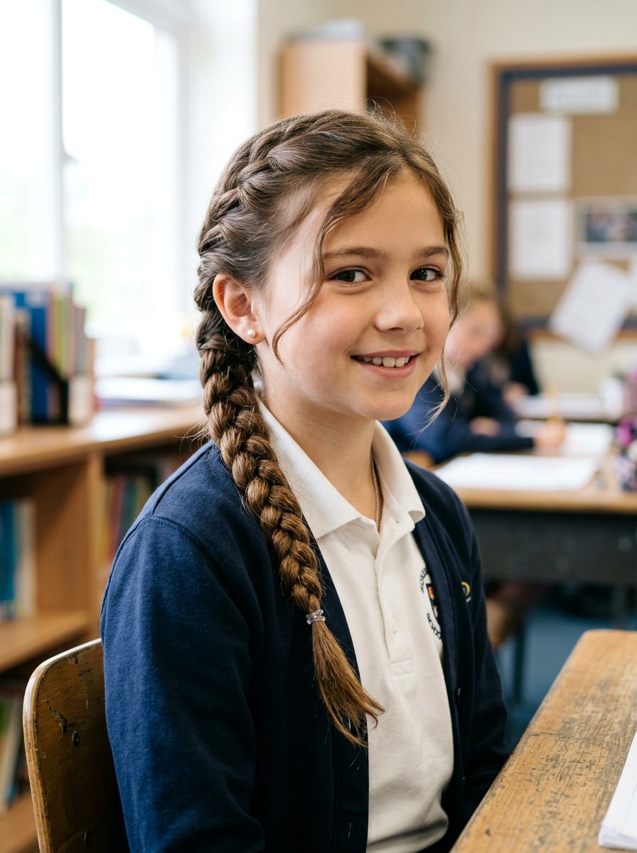 Side Rope Braid - 20 school side braid hairstyle - 20 school side braid hairstyle