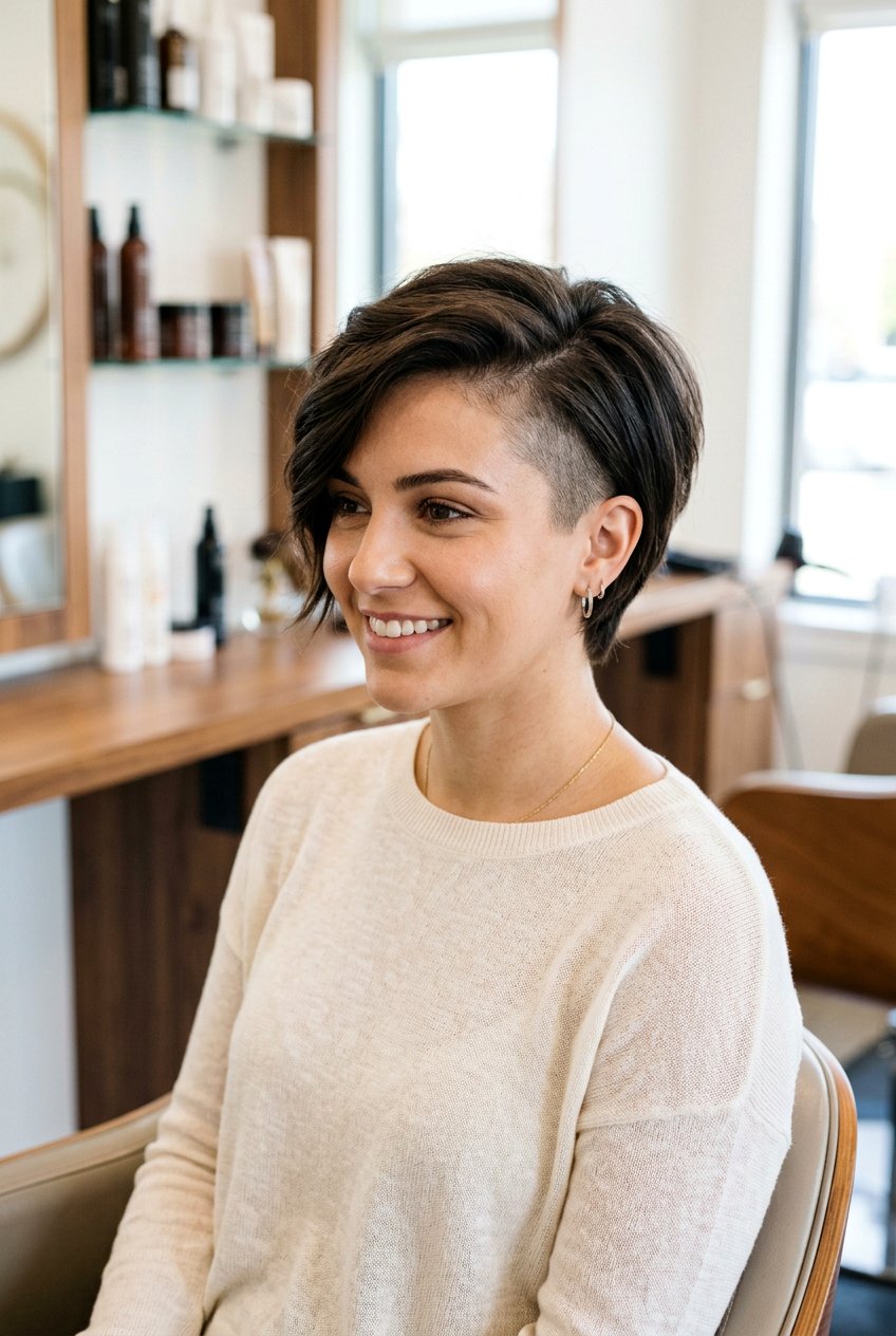 Side Shaved Pixie Haircut For Thick Hair - 20 side shaved pixie haircut - 20 side shaved pixie haircut