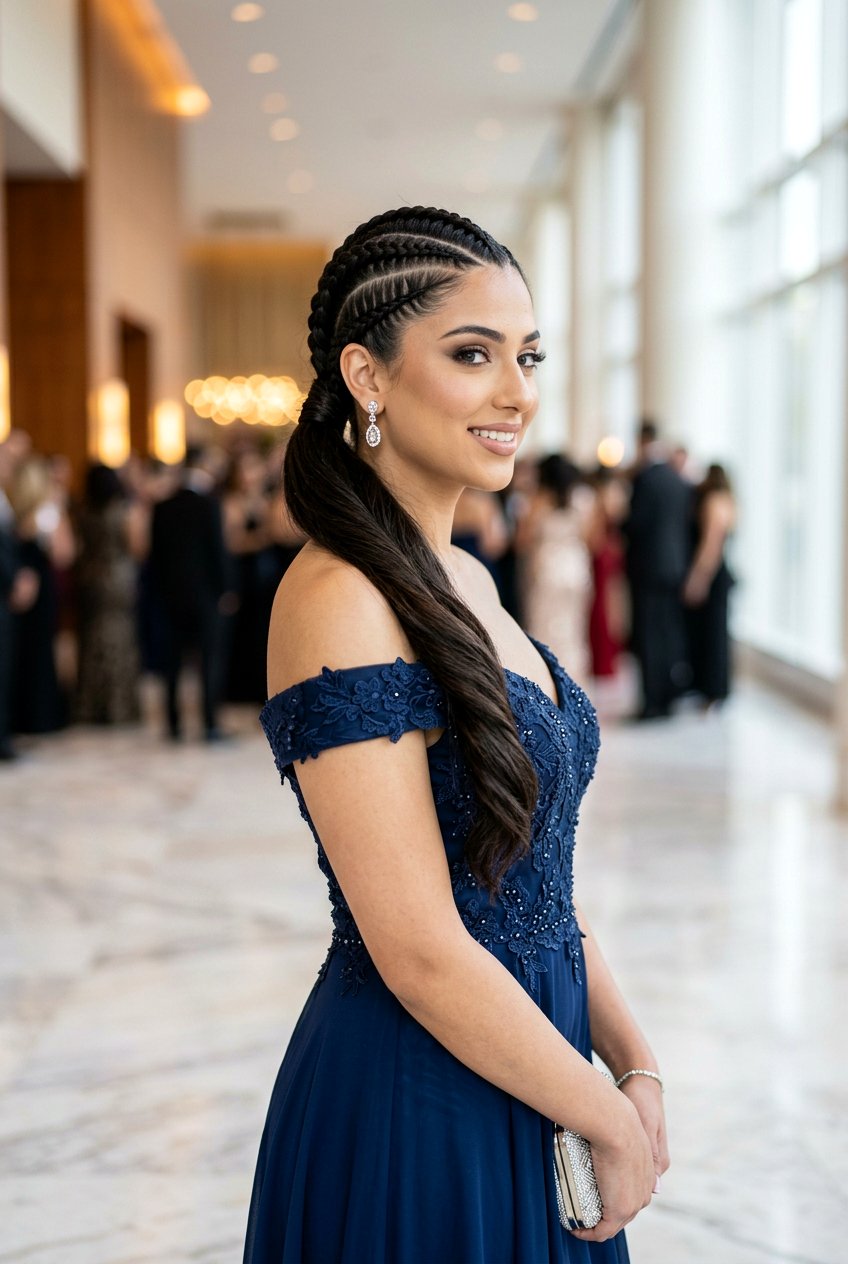 20 Stunning Stitch Braids With Ponytail Styles To Try Now