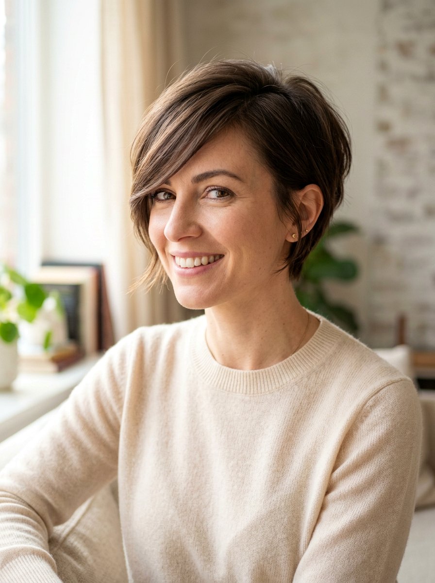 Side Swept Bang Pixie Haircut - 20 older women pixie haircut ideas - 20 older women pixie haircut ideas