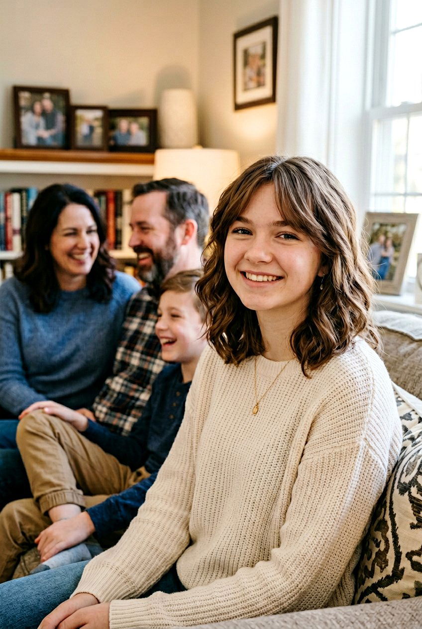 Side Swept Bangs For Teen Girls - 20 family photo hairstyles - 20 family photo hairstyles