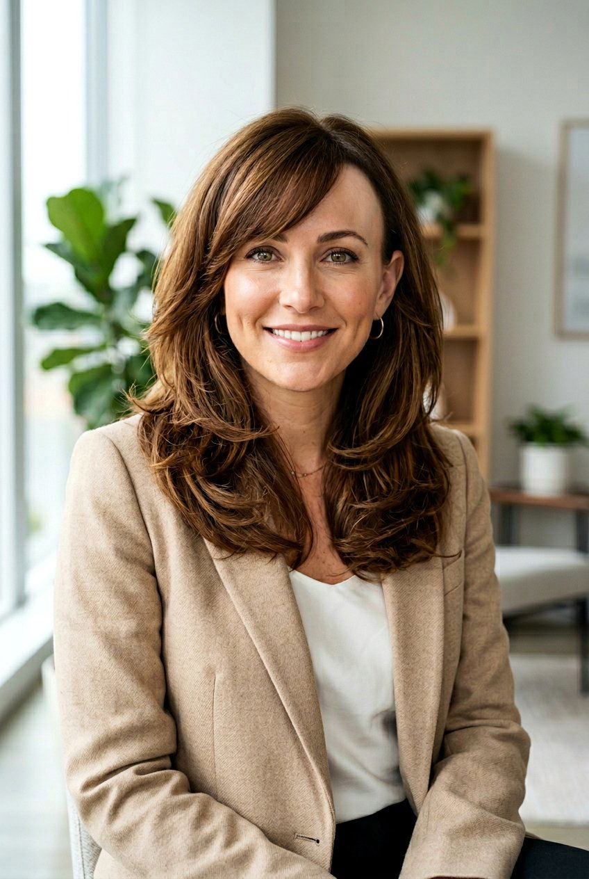 Side Swept Bangs Receding Temples - 20 haircut for receding temples women - 20 haircut for receding temples women