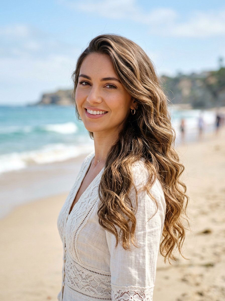 Side Swept Beach Waves - 20 cute beach waves hairstyle ideas - 20 cute beach waves hairstyle ideas