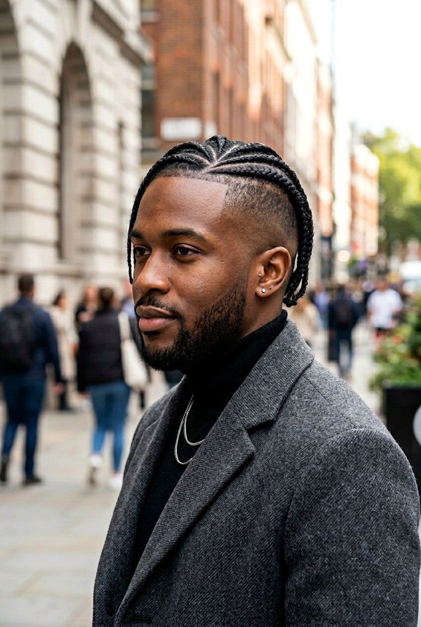 Side Swept Braids Undercut - 20 braids with undercut men - 20 braids with undercut men