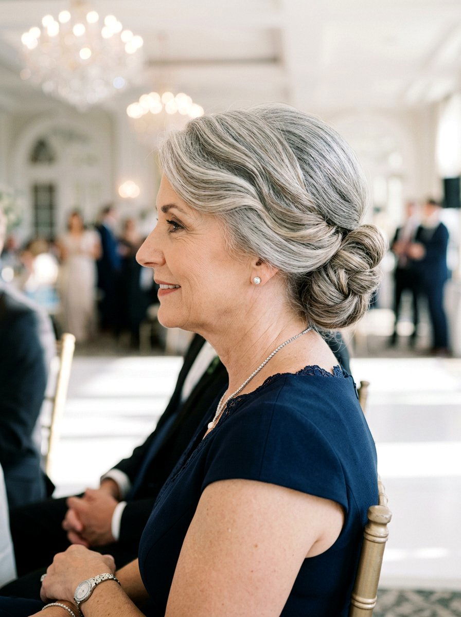 Side Swept Chignon Updo For Older Women - 20 side swept hairstyle for older women - 20 side swept hairstyle for older women