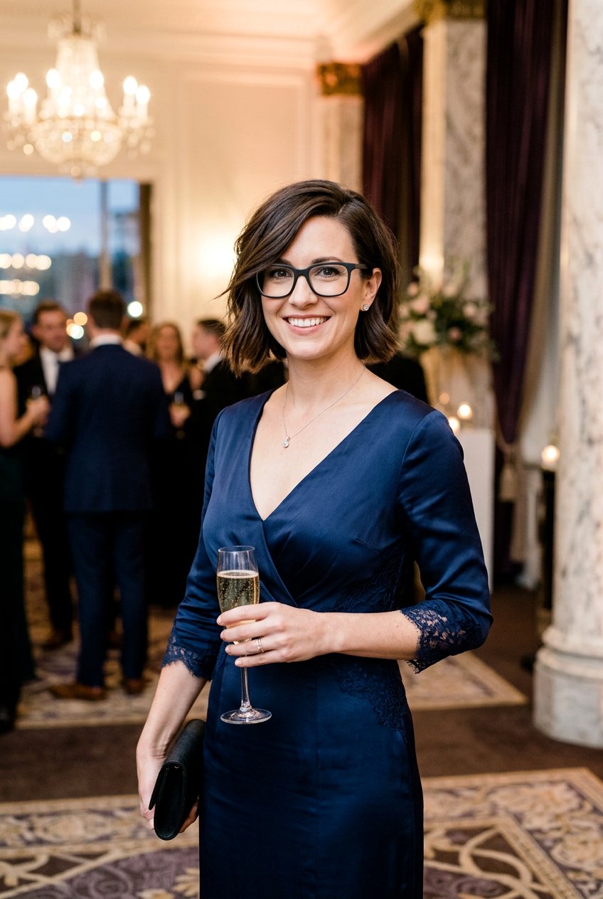 Side Swept Chin Length Bob With Glasses - 20 chin length bob for women with glasses - 20 chin length bob for women with glasses