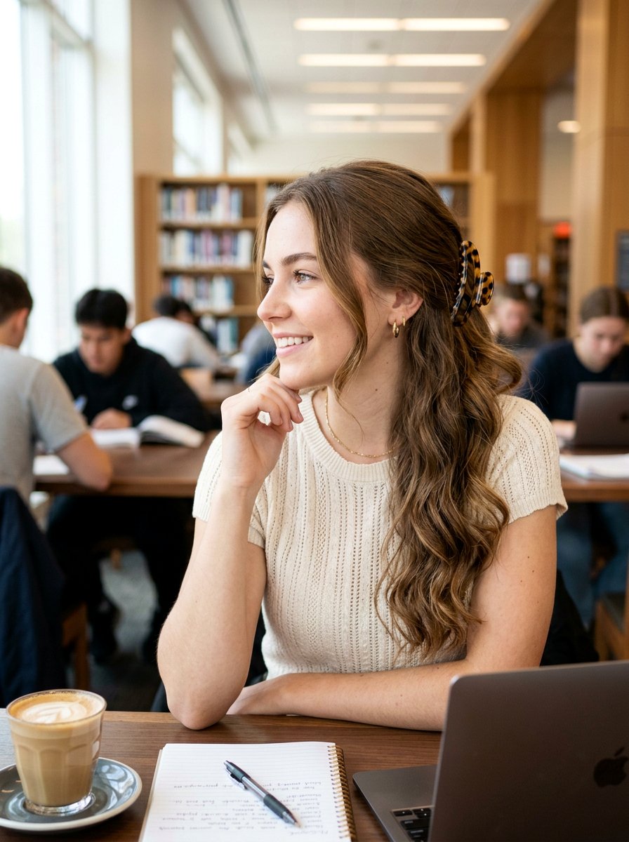 Side Swept Claw Clip Hairstyle - 20 claw clip hairstyle for college girls - 20 claw clip hairstyle for college girls