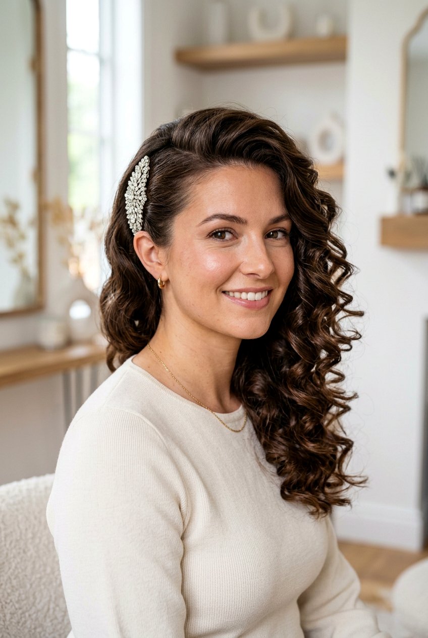 Side Swept Curls - 20 homecoming hairstyles - 20 homecoming hairstyles