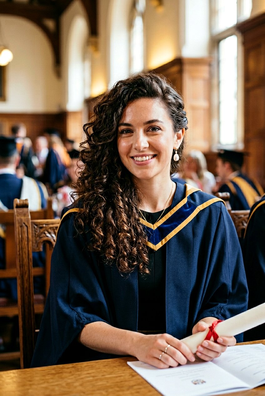 Side Swept Curls - 20 graduation hairstyles for curly hair - 20 graduation hairstyles for curly hair