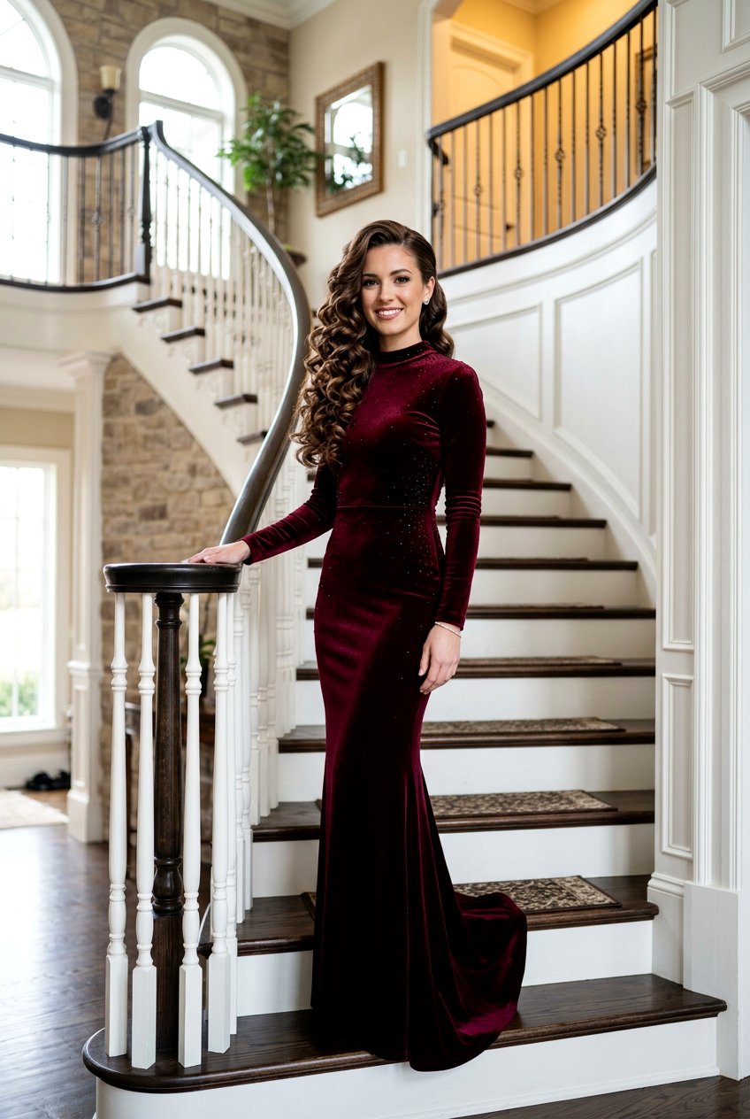 Side Swept Curls For Engagement Shoot - 20 engagement shoot hairstyles - 20 engagement shoot hairstyles