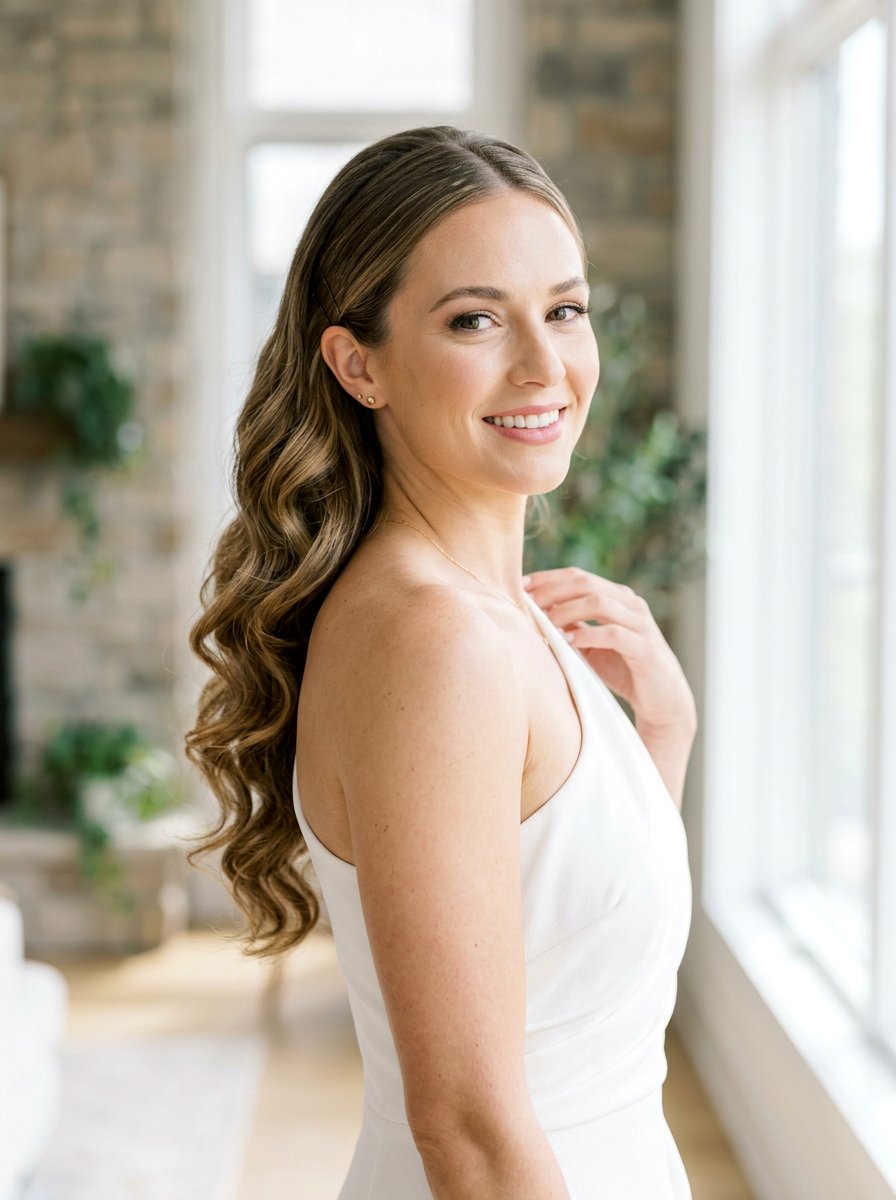 Side Swept Curls New Year Hairstyle - 20 new year party hairstyles - 20 new year party hairstyles