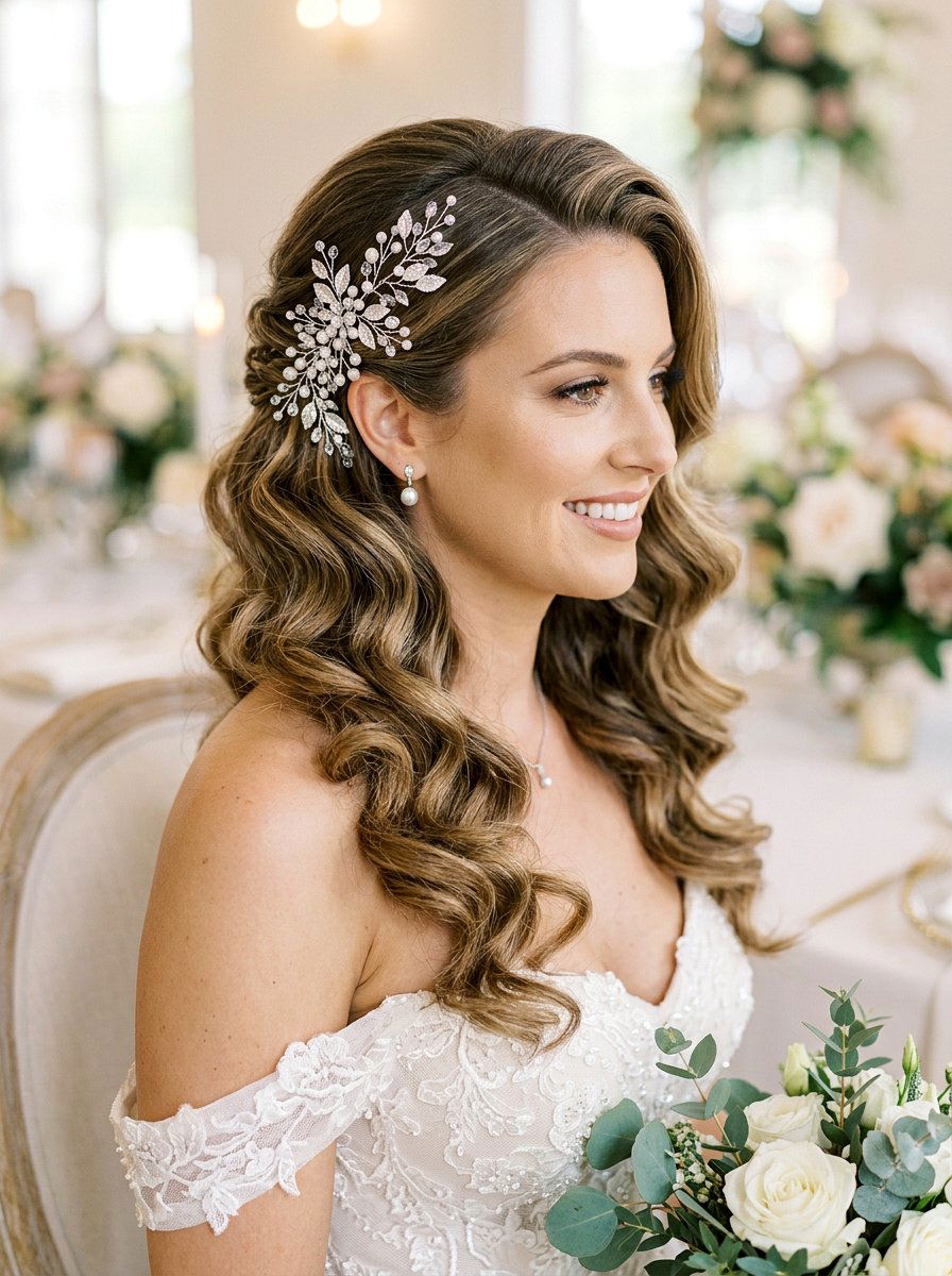 20 Beautiful Wedding Hairstyles with Hair Vines for Brides
