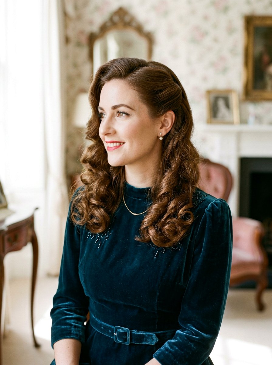 Side Swept Curls With Tucked Roll - 20 prom side swept curls hairstyle - 20 prom side swept curls hairstyle