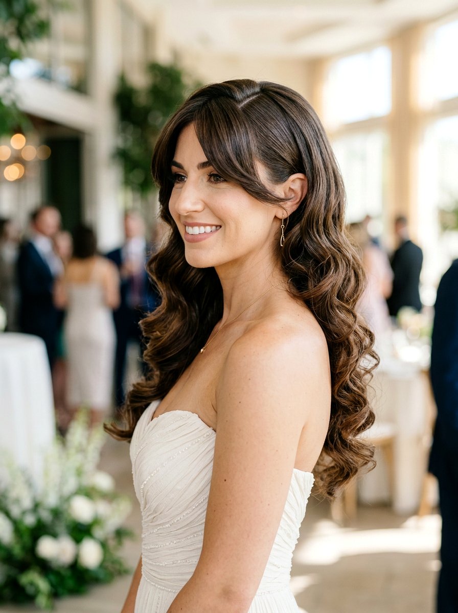 Side Swept Curls for Date Night - 20 date night hairstyle for medium hair - 20 date night hairstyle for medium hair