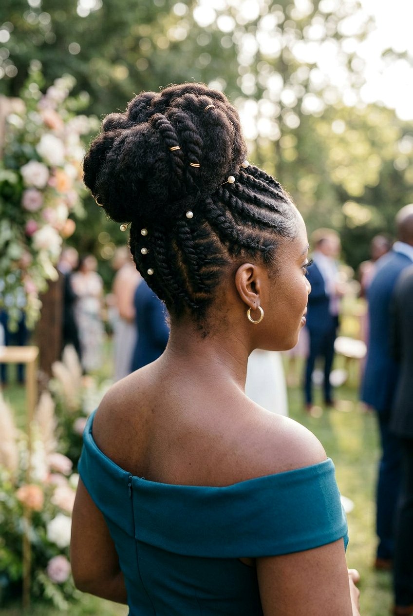 Side Swept Flat Twist Updo - 20 flat twist updo for wedding guest - 20 flat twist updo for wedding guest