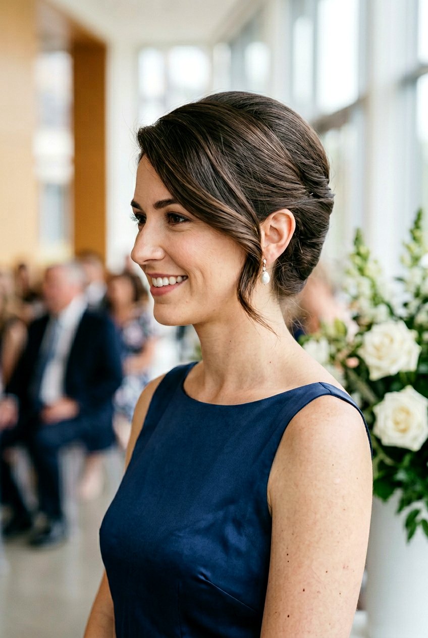 Side Swept French Roll - 20 elegant french roll hairstyle - 20 elegant french roll hairstyle