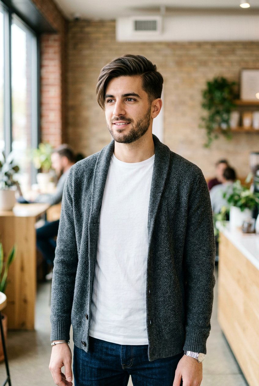 Side Swept Fringe Haircut - 20 men haircut for straight fine hair - 20 men haircut for straight fine hair