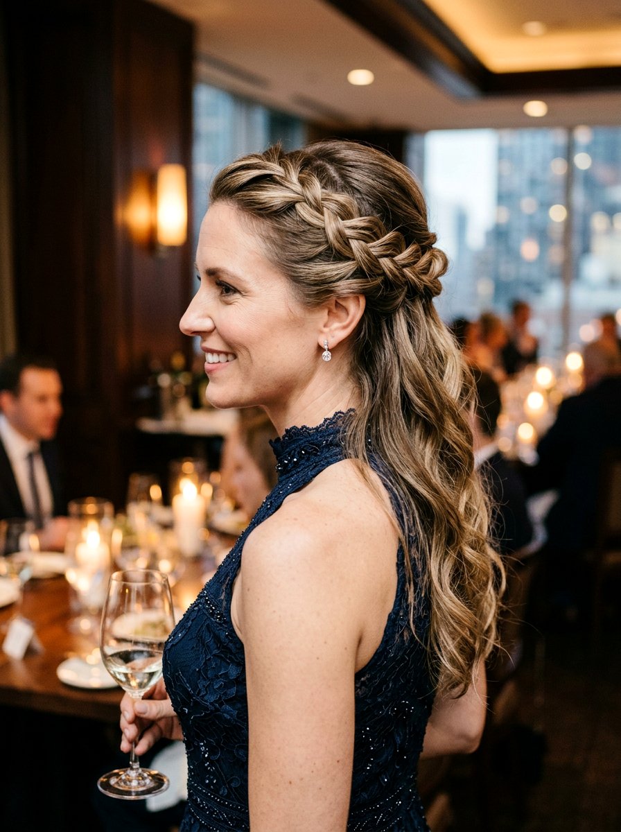 Side Swept Half Up Braid - 20 vacation half up braid hairstyle - 20 vacation half up braid hairstyle