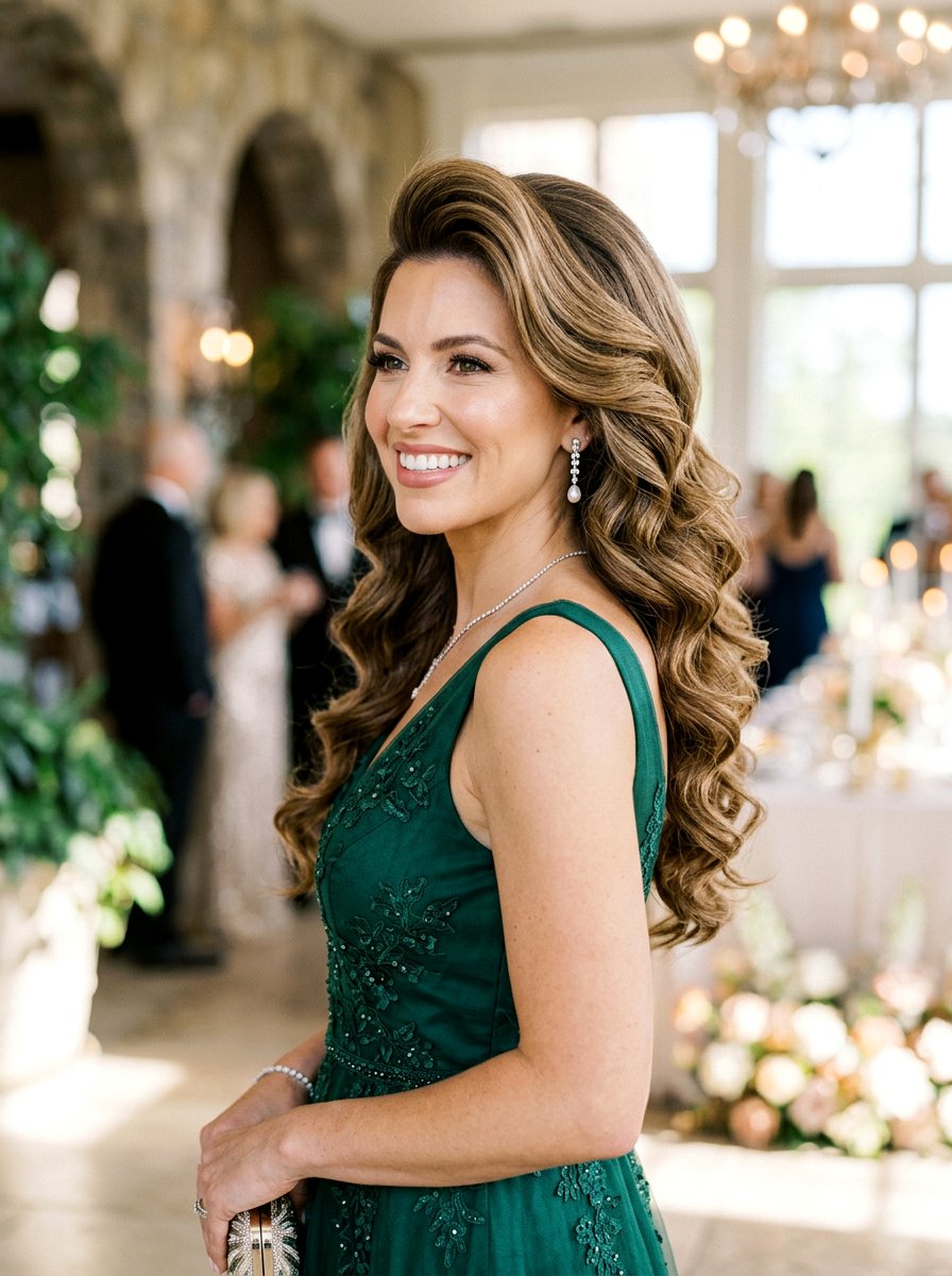 Side Swept Hollywood Curls With Volume At Crown - 20 old hollywood side swept curls - 20 old hollywood side swept curls