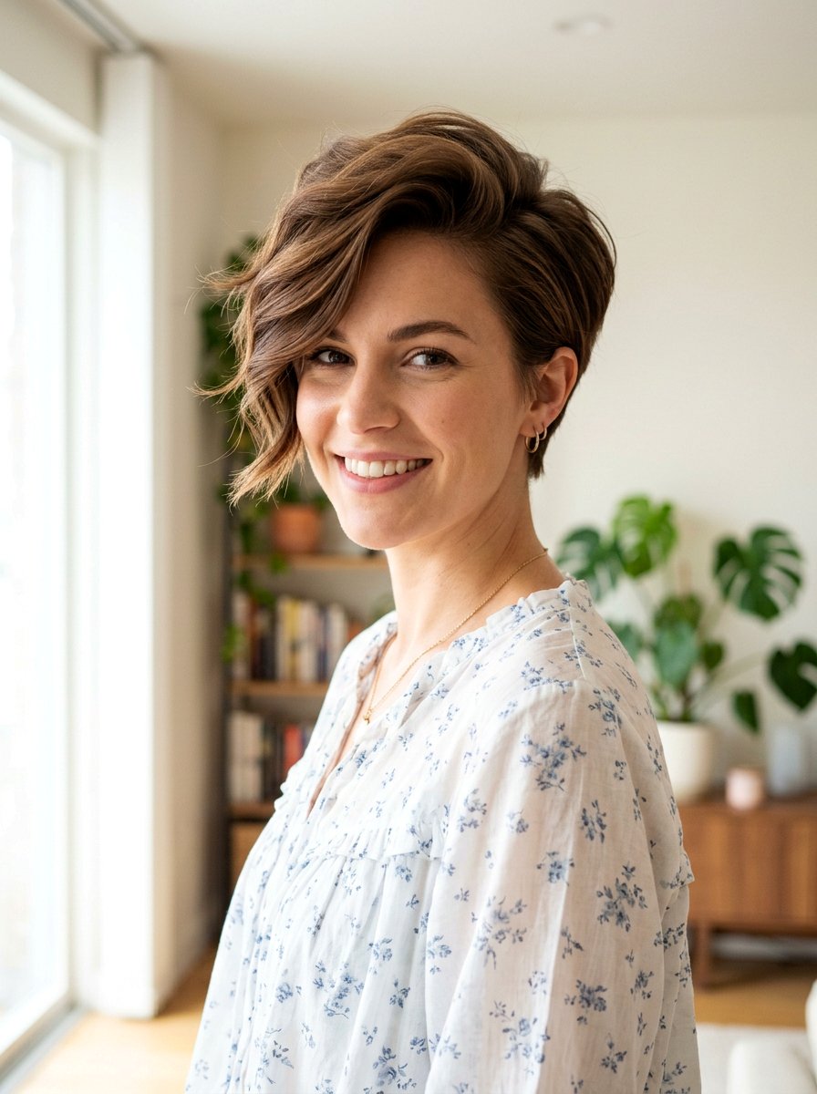 Side Swept Pixie - 20 easy pixie styling ideas for women - 20 easy pixie styling ideas for women