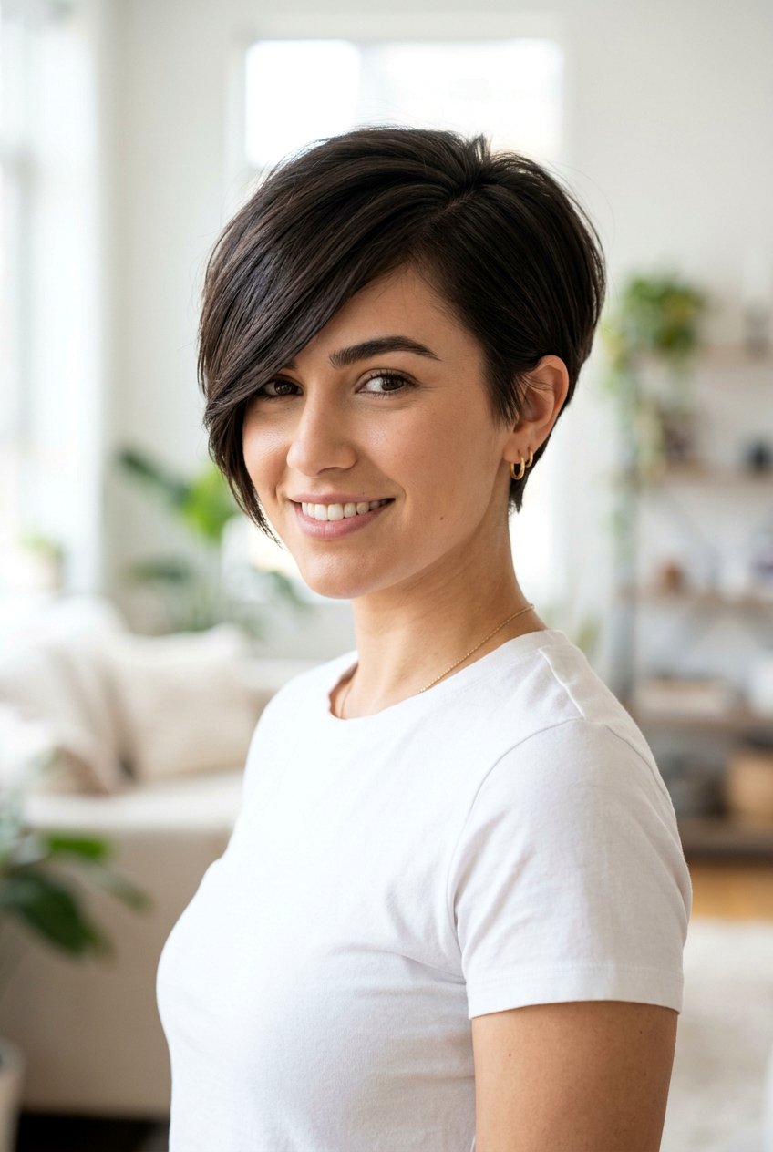 Side Swept Pixie Cut For Thick Straight Hair - 20 pixie cut for thick straight hair - 20 pixie cut for thick straight hair