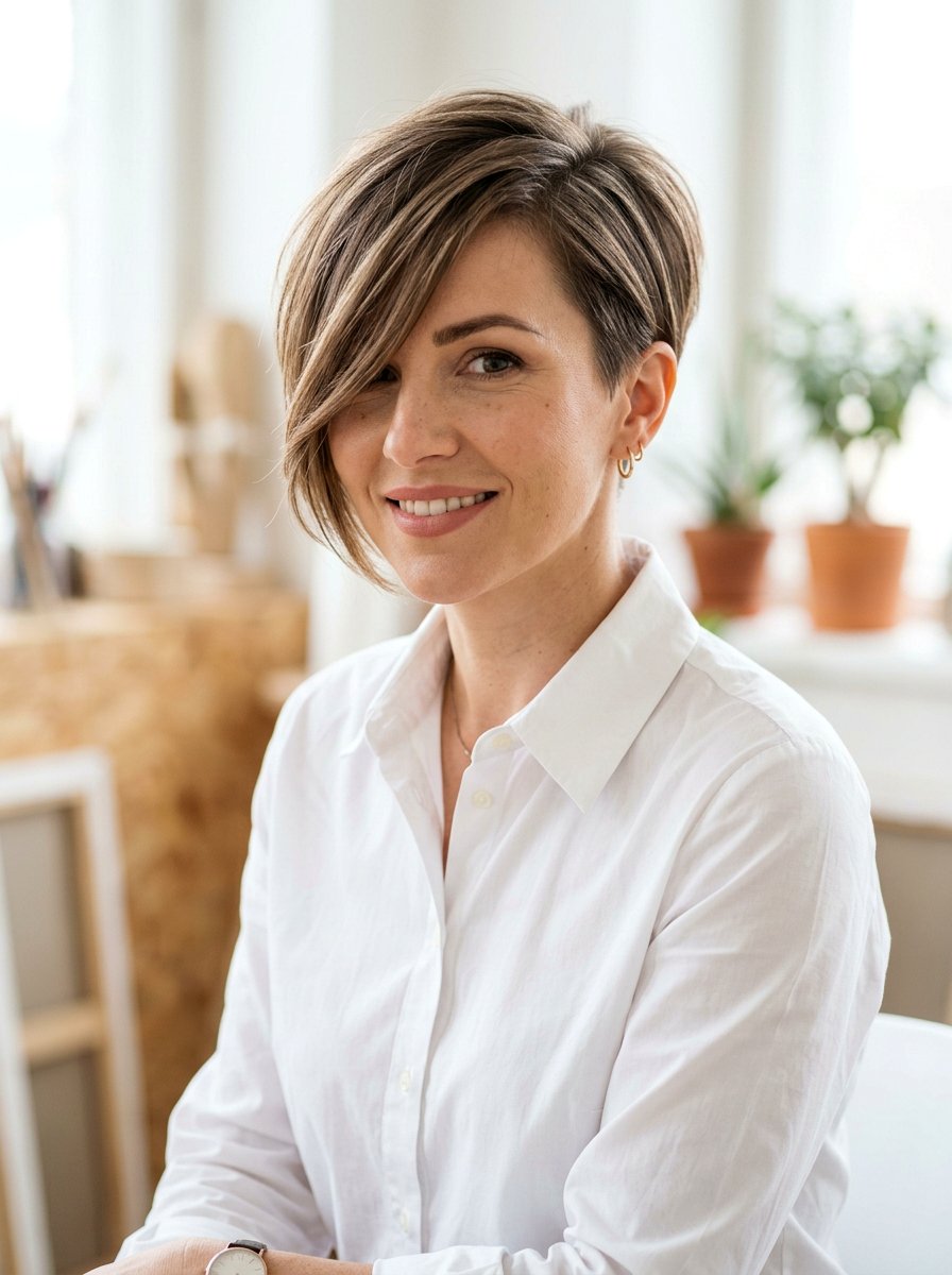 Side Swept Pixie Haircut - 20 pixie haircut for thick coarse hair - 20 pixie haircut for thick coarse hair