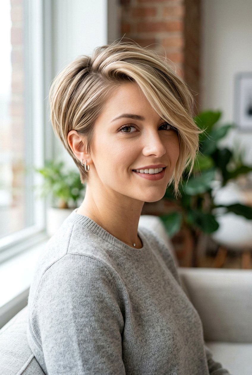 Side Swept Pixie With Long Bangs - 20 pixie with long bangs - 20 pixie with long bangs