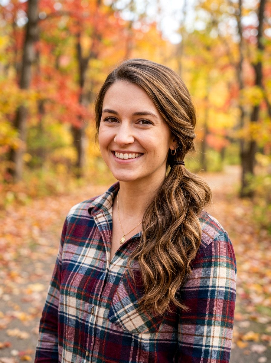 Side Swept Ponytail - 20 easy hairstyle for school run moms - 20 easy hairstyle for school run moms