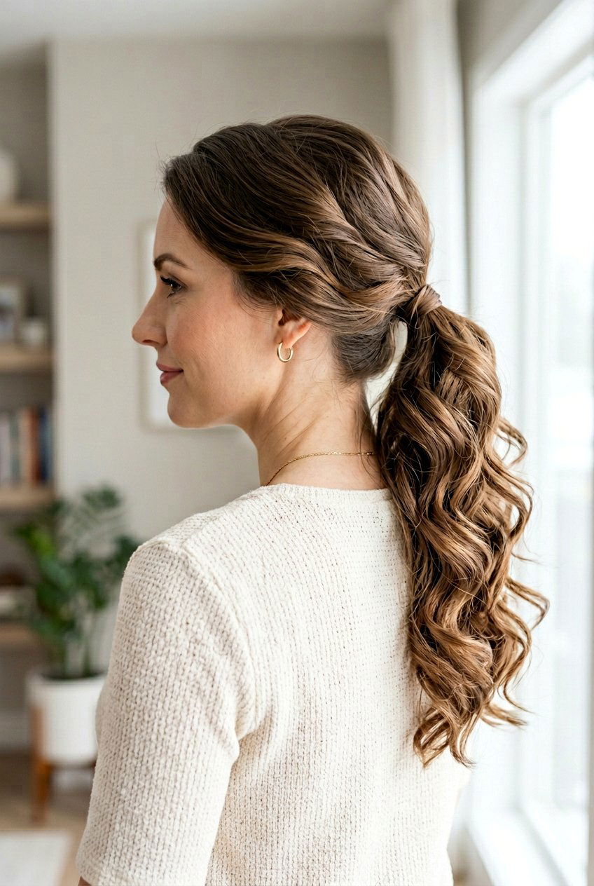 Side Swept Ponytail With Curls - 20 rodeo ponytail with curls - 20 rodeo ponytail with curls