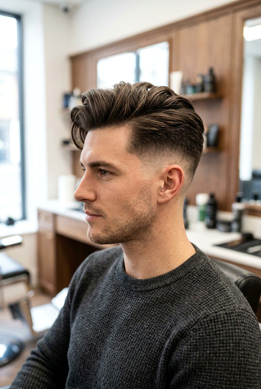 Side Swept Quiff - 20 quiff haircut for men - 20 quiff haircut for men