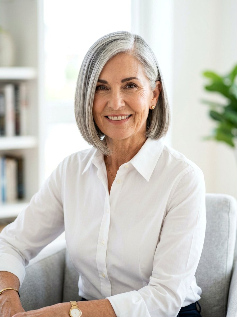 20 Flattering Side Swept Hairstyle Ideas for Older Women