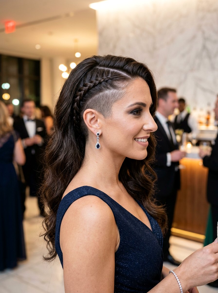 Side Swept Undercut Braid For Women - 20 undercut braid hairstyle women - 20 undercut braid hairstyle women