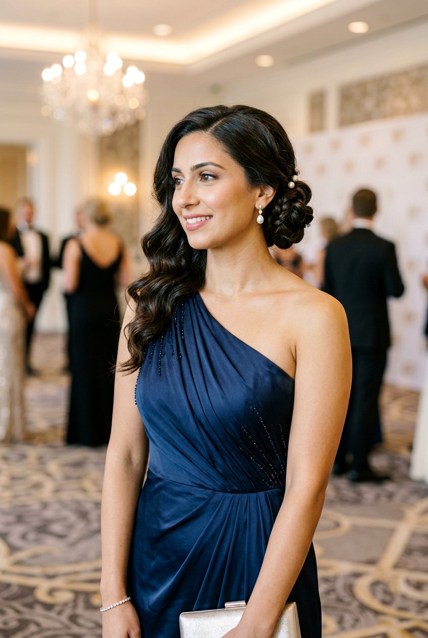 Side Swept Updo - 20 glamorous updo with soft tendrils - 20 glamorous updo with soft tendrils