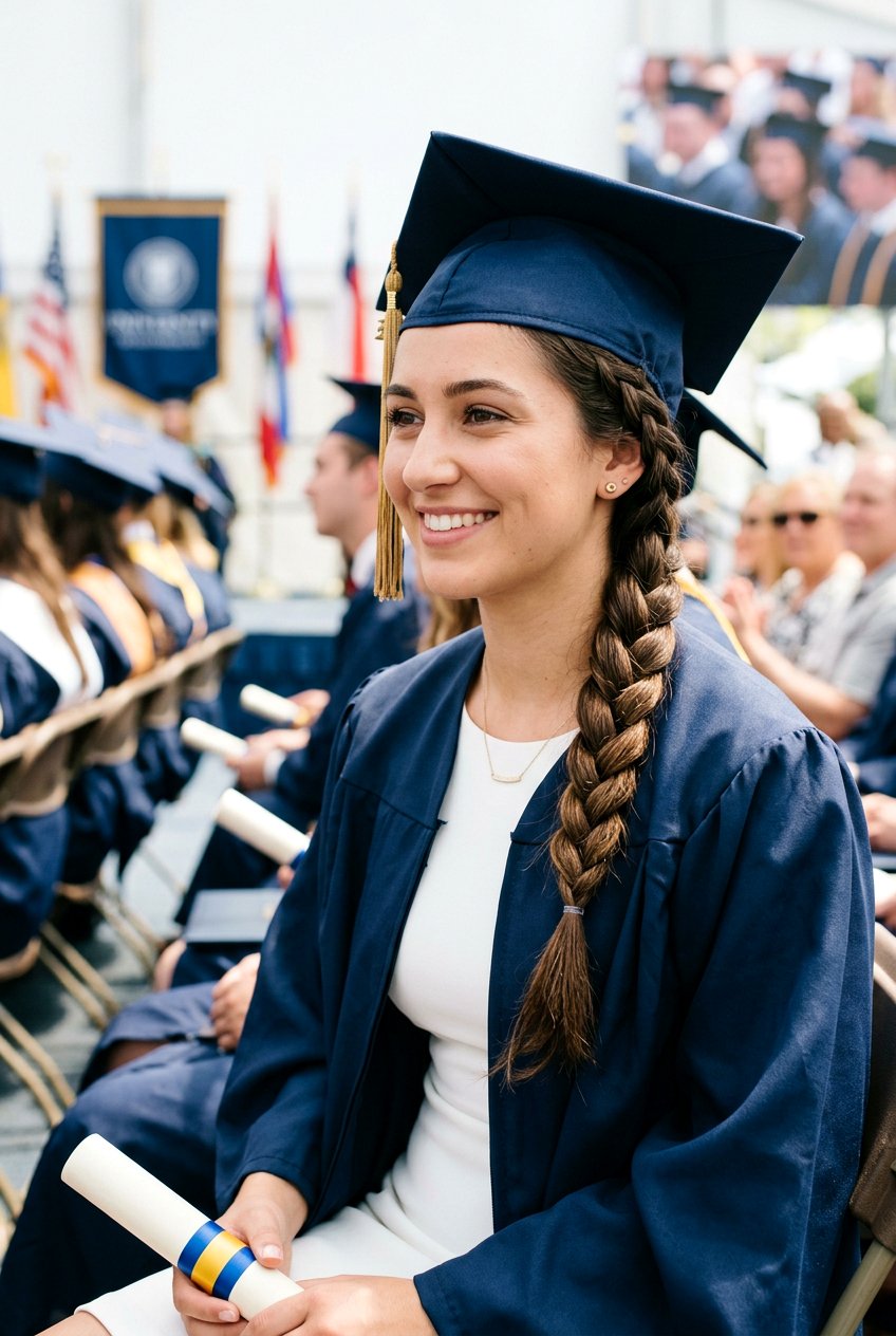 Side braid for graduation - 20 graduation hairstyles - 20 graduation hairstyles