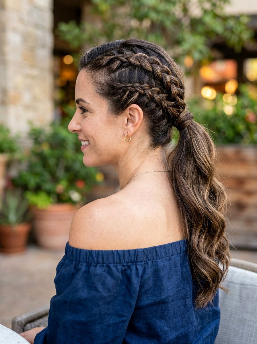 20 Stunning Track Braid Ponytail Ideas for a Sleek Look