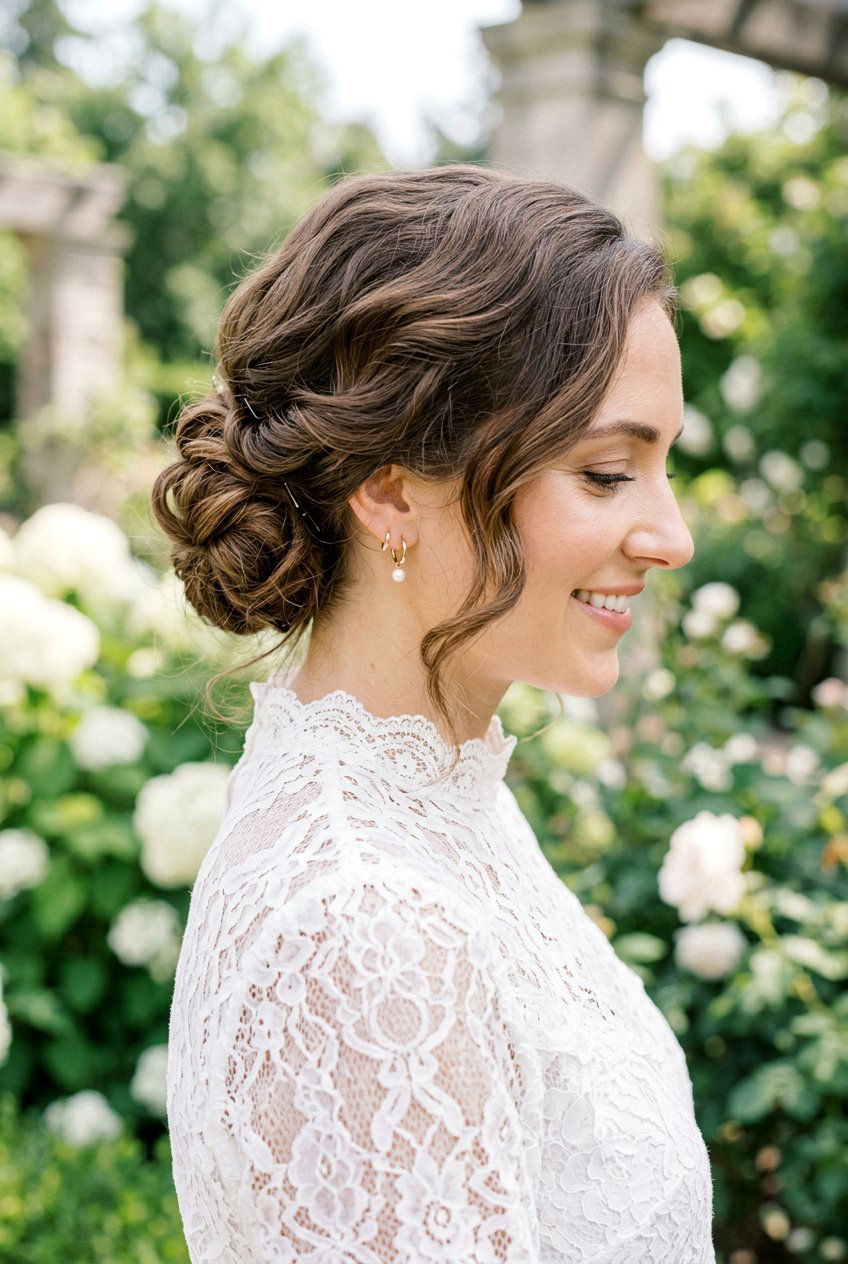 Side bun for wavy hair - 20 frizz proof bun for humid weather - 20 frizz proof bun for humid weather