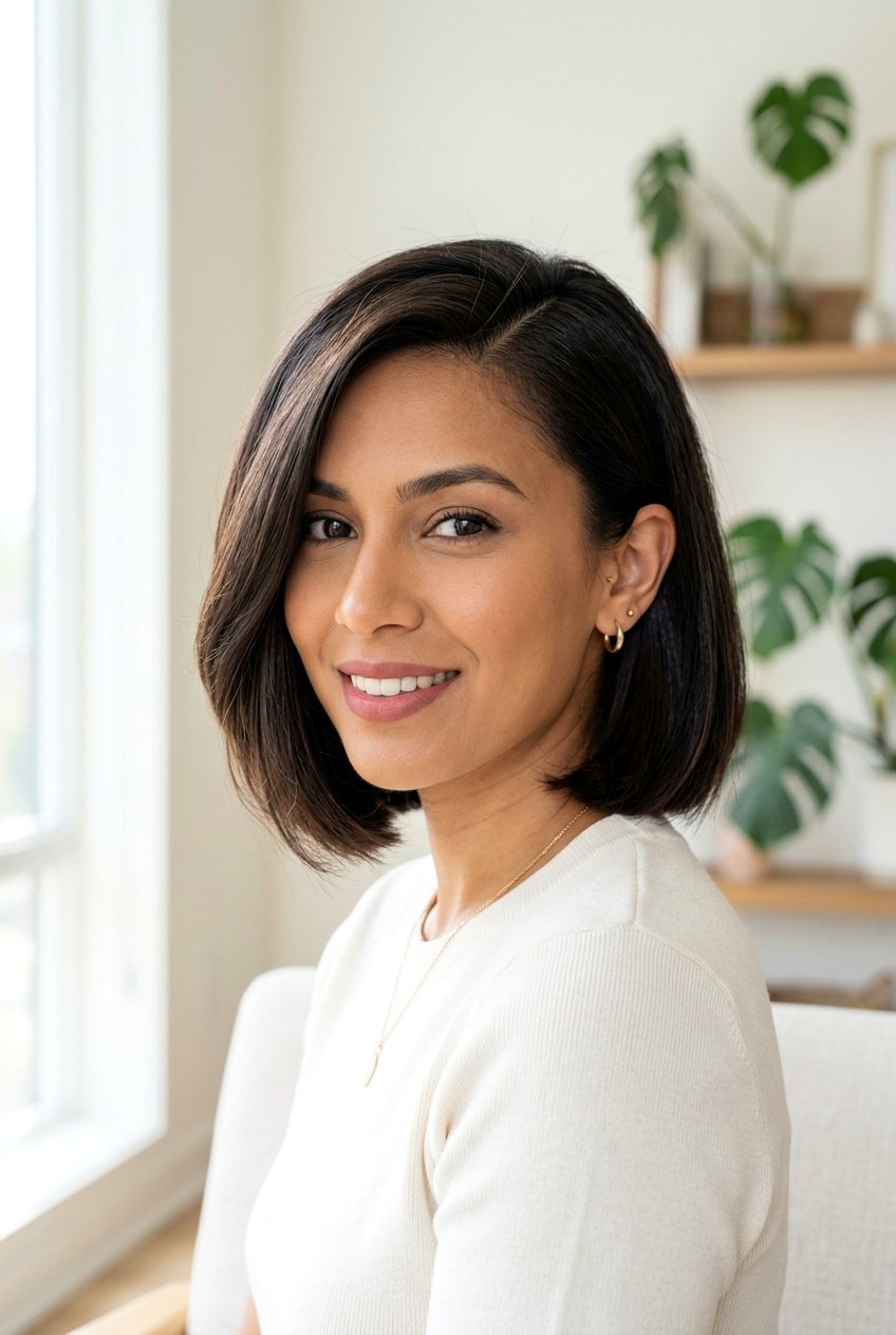 Side part bob - 20 picture day hairstyles - 20 picture day hairstyles