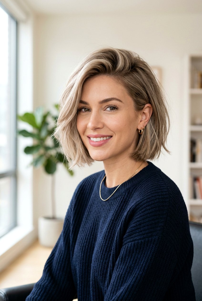 20 Flattering Chin Length Bob Haircut Ideas for Every Face
