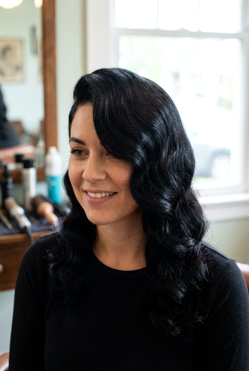 Side part finger waves - 20 1920s finger wave hair - 20 1920s finger wave hair