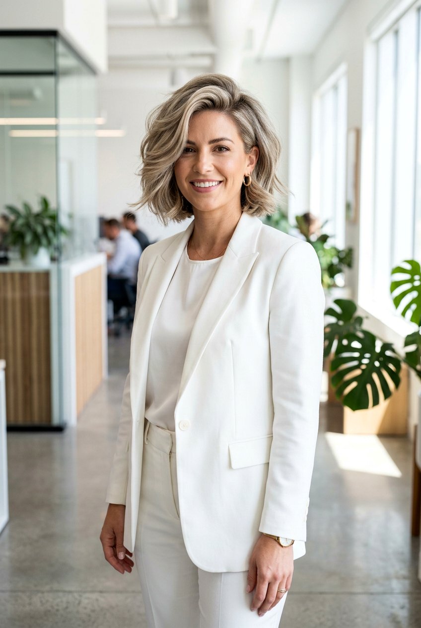 Side parted bob with volume - 20 90s bob for fine hair women - 20 90s bob for fine hair women