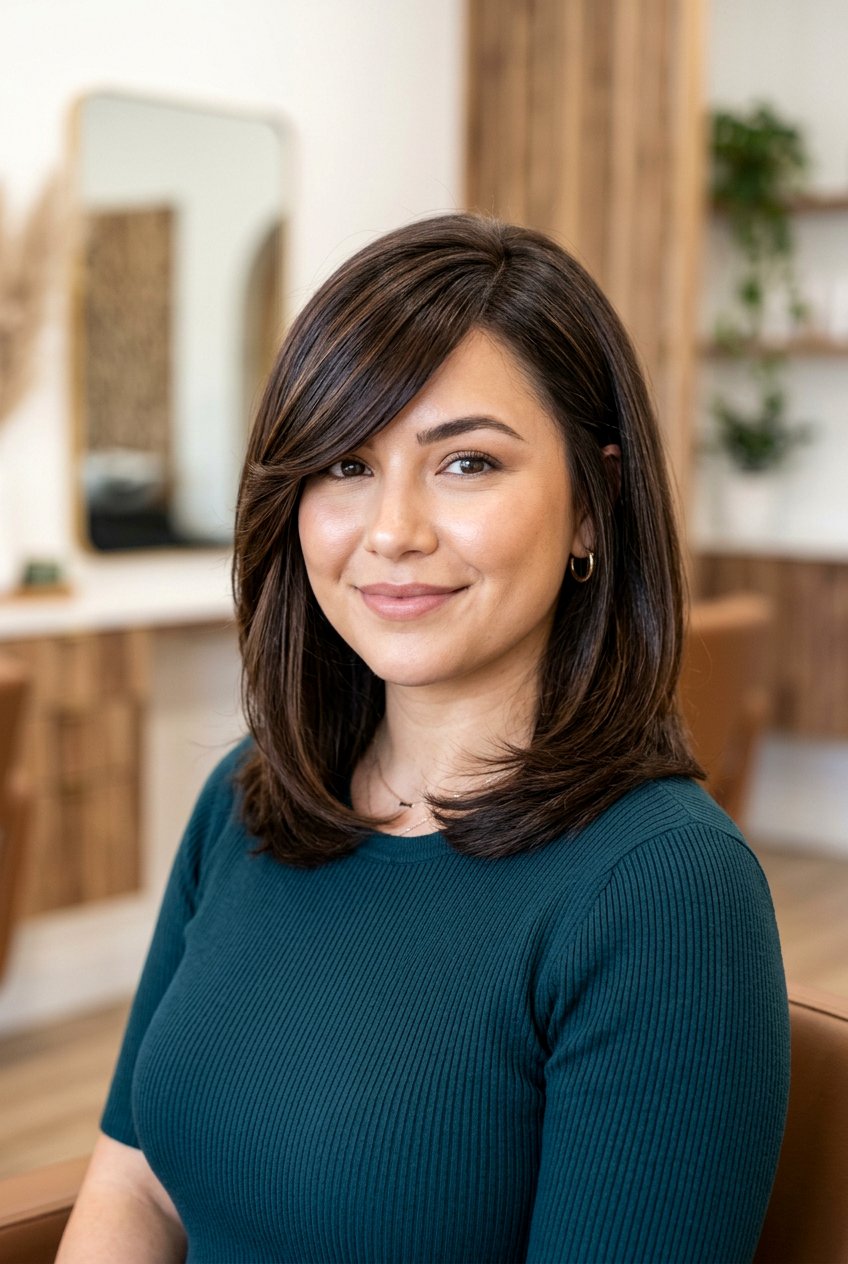 20 Most Flattering Bangs For Round Face To Frame Your Features