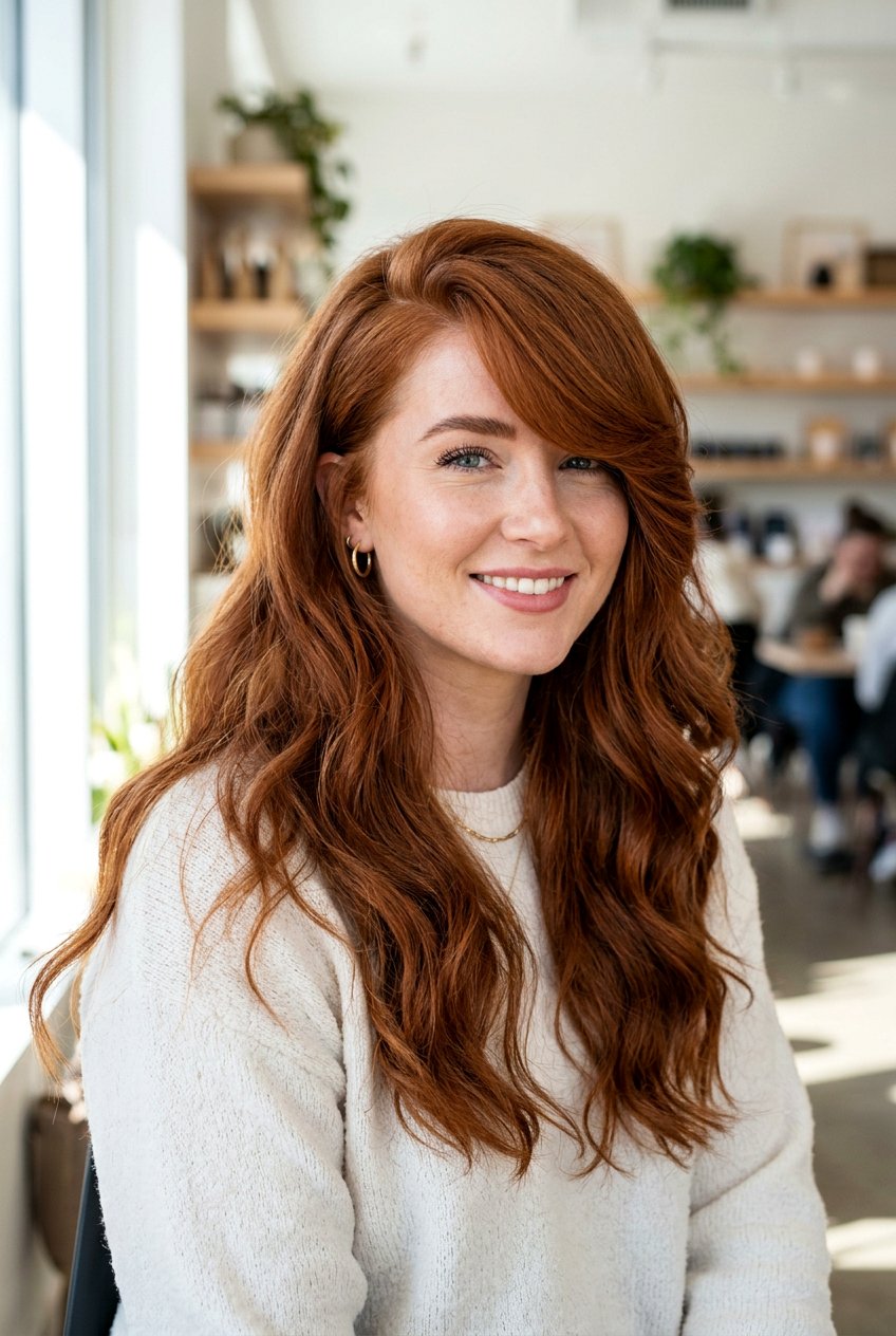 Side swept bangs thick hair - 20 long haircuts for thick hair - 20 long haircuts for thick hair