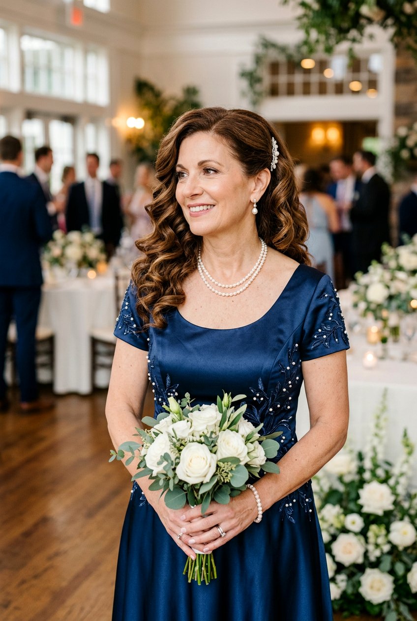 Side swept curls mother of the bride - 20 soft curls for mother of the bride - 20 soft curls for mother of the bride