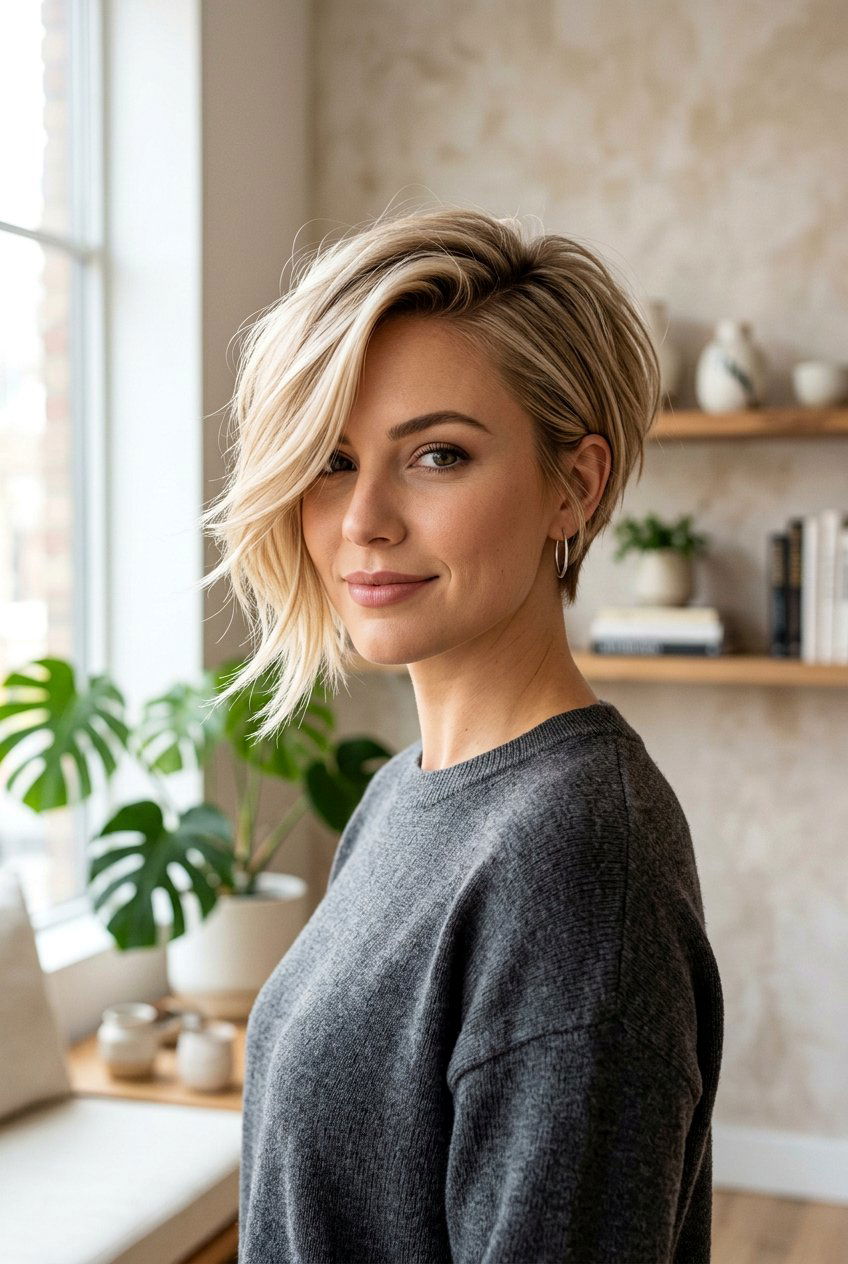 Side swept pixie bob - 20 pixie bob haircut - 20 pixie bob haircut